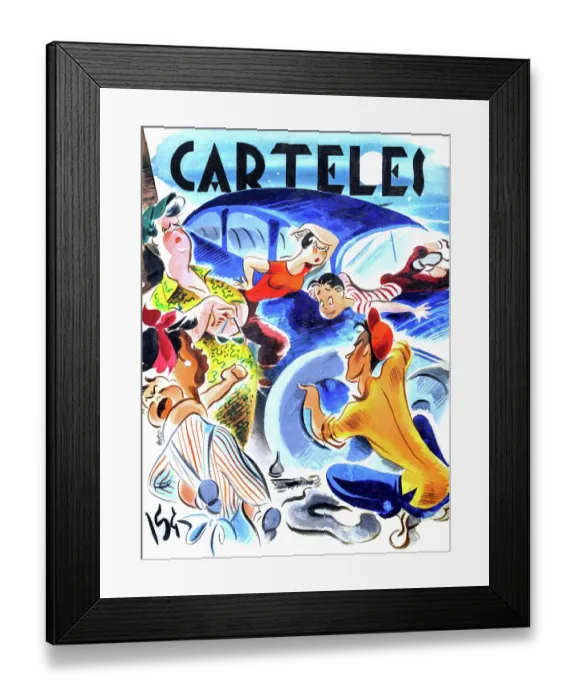 Framed Print : Carteles: The Flat Vacation Framed Print : Carteles: The Flat Vacation