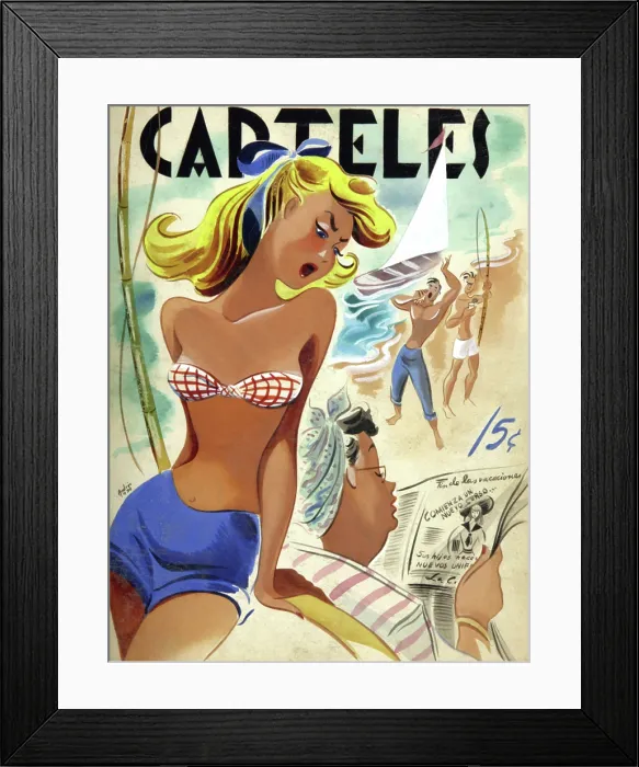 Framed Print : Carteles: Start a New Course Framed Print : Carteles: Start a New Course