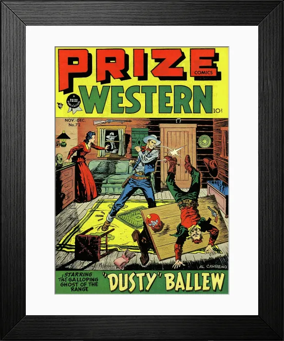 Framed Print : Prize Comics Western #72 (Feature, 1949) Framed Print : Prize Comics Western #72 (Feature, 1949)