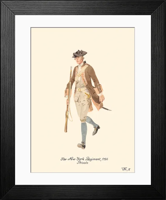 Framed Print : New-York Regiment Private Framed Print : New-York Regiment Private
