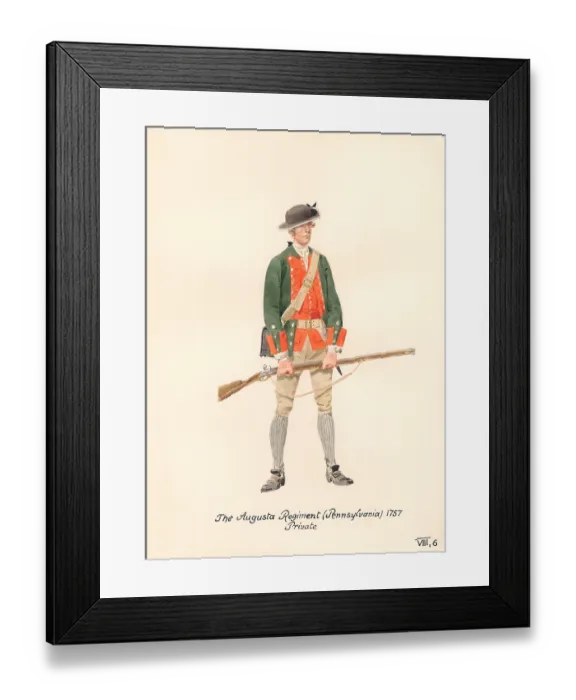 Framed Print : Augusta Regiment Private Framed Print : Augusta Regiment Private
