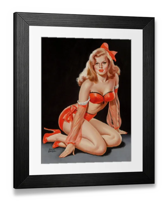 Framed Print : Silk Stocking Siren Framed Print : Silk Stocking Siren
