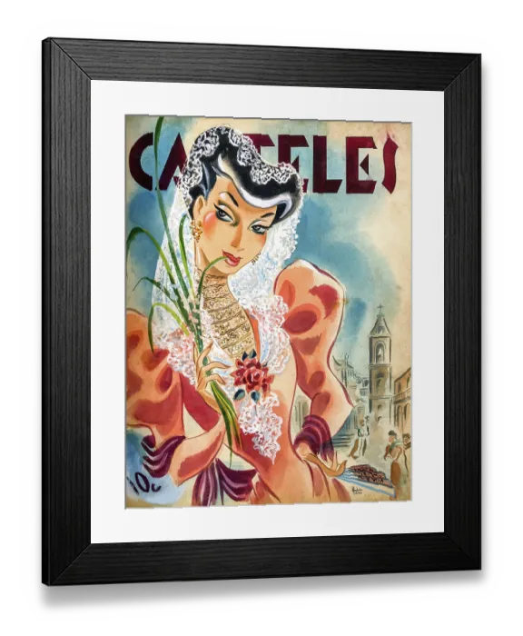 Framed Print : Carteles: The Spainsh Maiden Framed Print : Carteles: The Spainsh Maiden