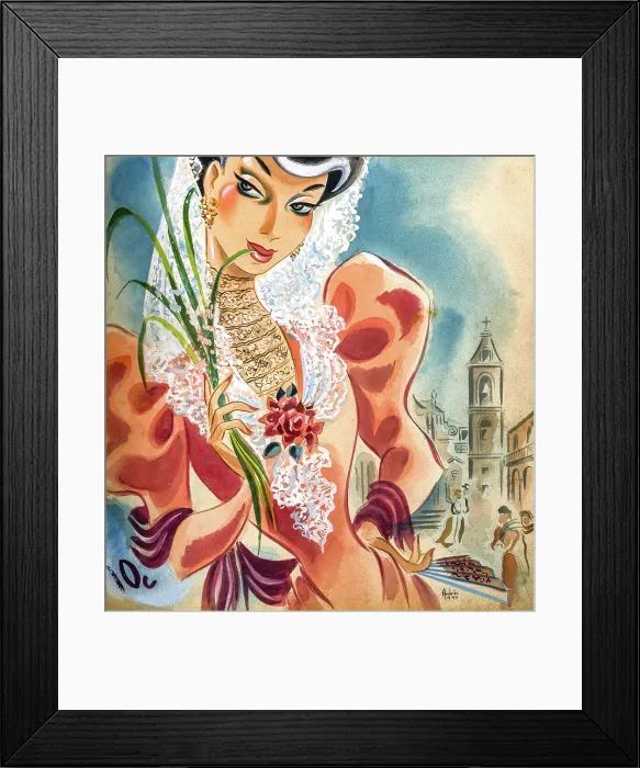 Framed Print : The Spainsh Maiden Framed Print : The Spainsh Maiden