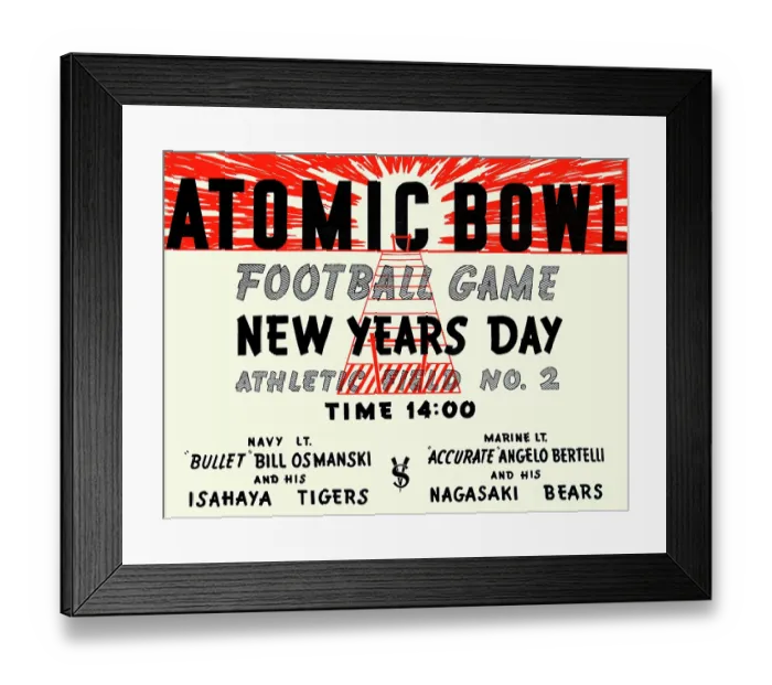 Framed Print : Atomic Bowl Framed Print : Atomic Bowl