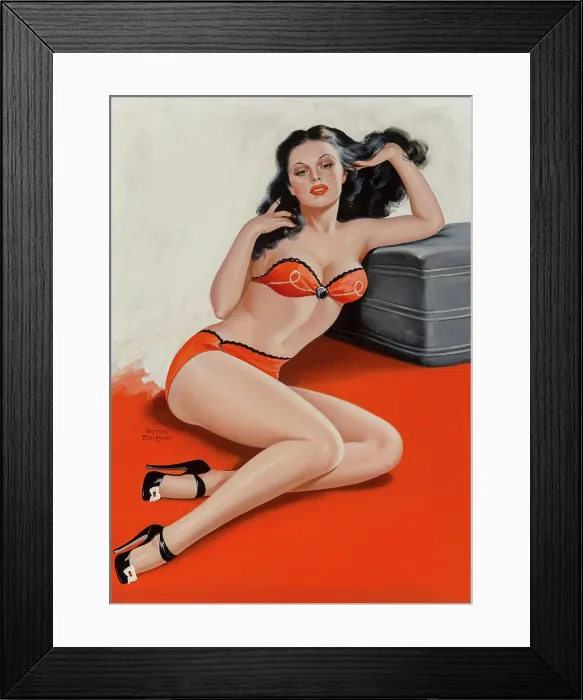 Framed Print : Red Lingerie Framed Print : Red Lingerie