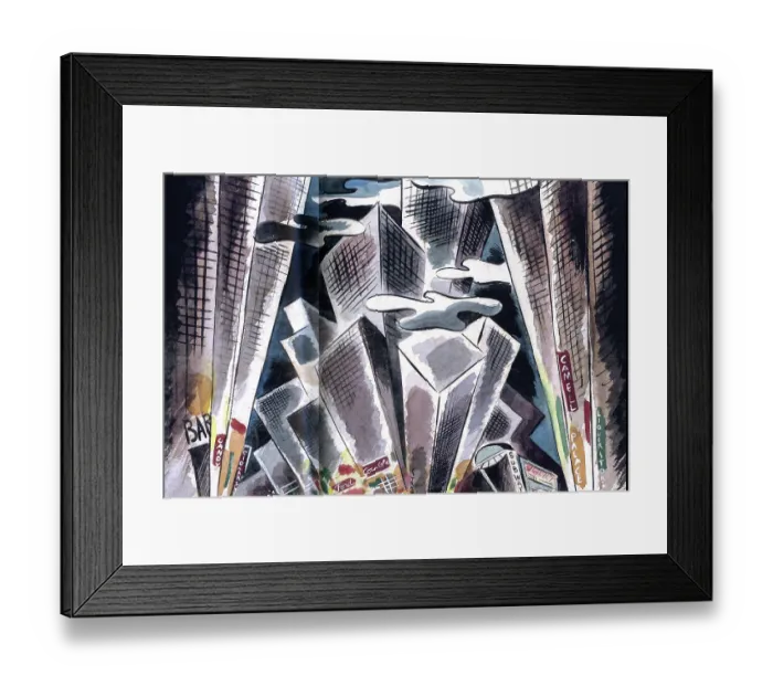 Framed Print : The Concrete Jungle Erupts Framed Print : The Concrete Jungle Erupts