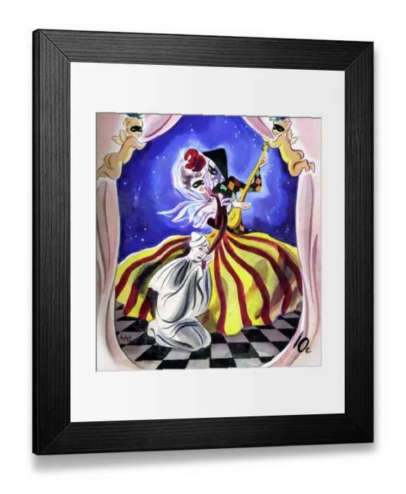 Framed Print : Masquerade Theater Framed Print : Masquerade Theater