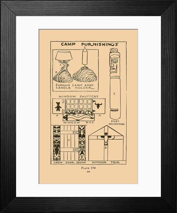 Framed Print : Camp Furnishings V Framed Print : Camp Furnishings V