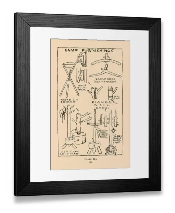 Framed Print : Camp Furnishings Framed Print : Camp Furnishings
