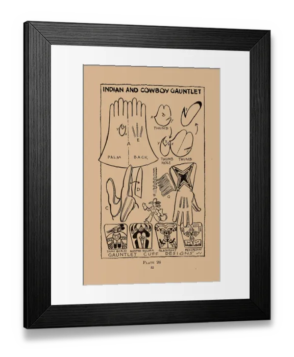 Framed Print : Indian and Cowboy Gauntlet Framed Print : Indian and Cowboy Gauntlet