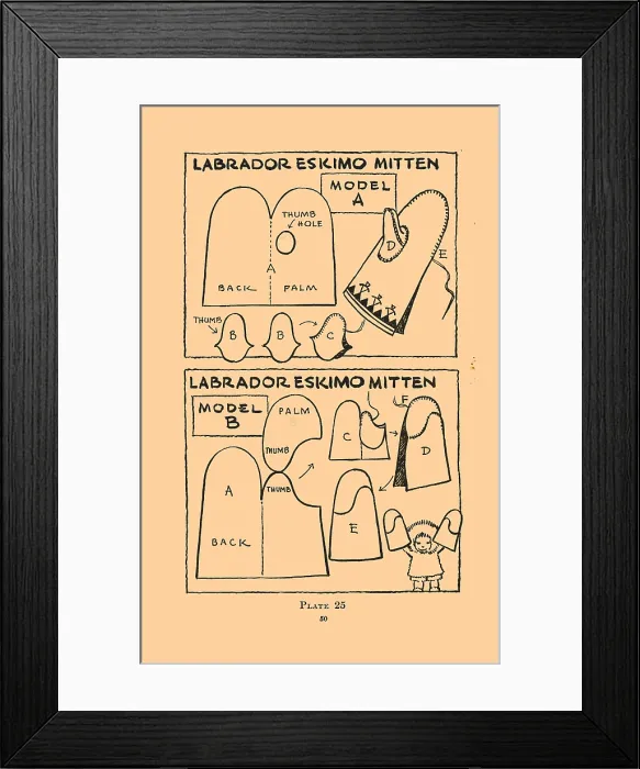 Framed Print : Labrador Eskimo Mitten Framed Print : Labrador Eskimo Mitten