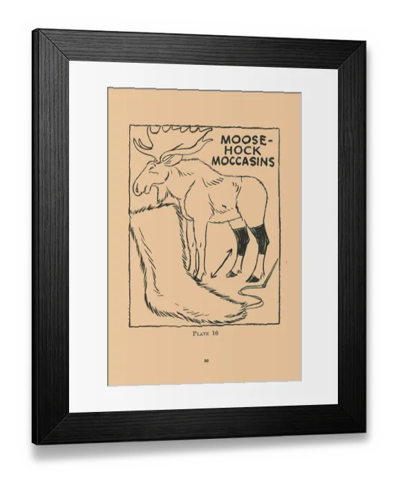 Framed Print : Moose Hock Moccasins Framed Print : Moose Hock Moccasins