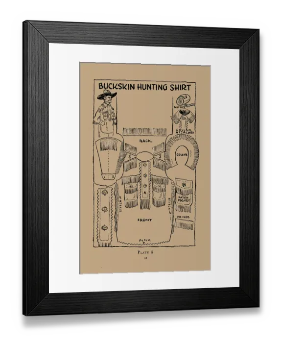 Framed Print : Buckskin Hunting Shirt Framed Print : Buckskin Hunting Shirt