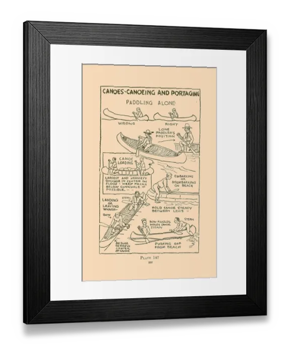 Framed Print : Canoeing and Portaging III Framed Print : Canoeing and Portaging III