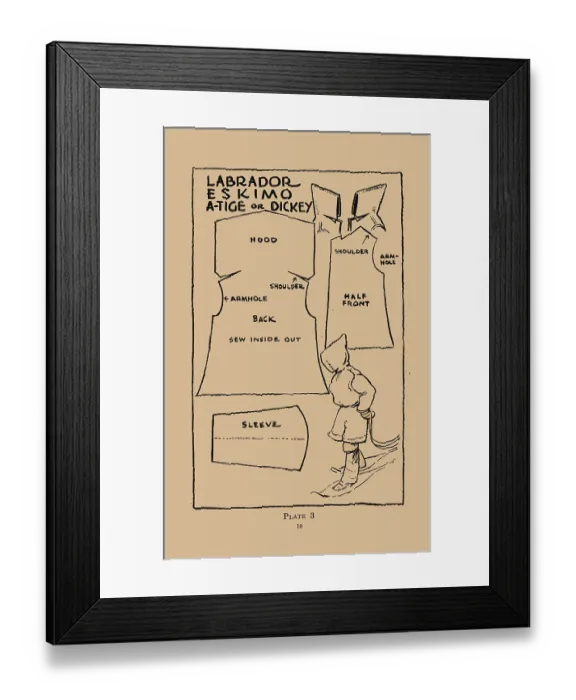 Framed Print : Labrador Eskimo A-tige or Dickey Framed Print : Labrador Eskimo A-tige or Dickey