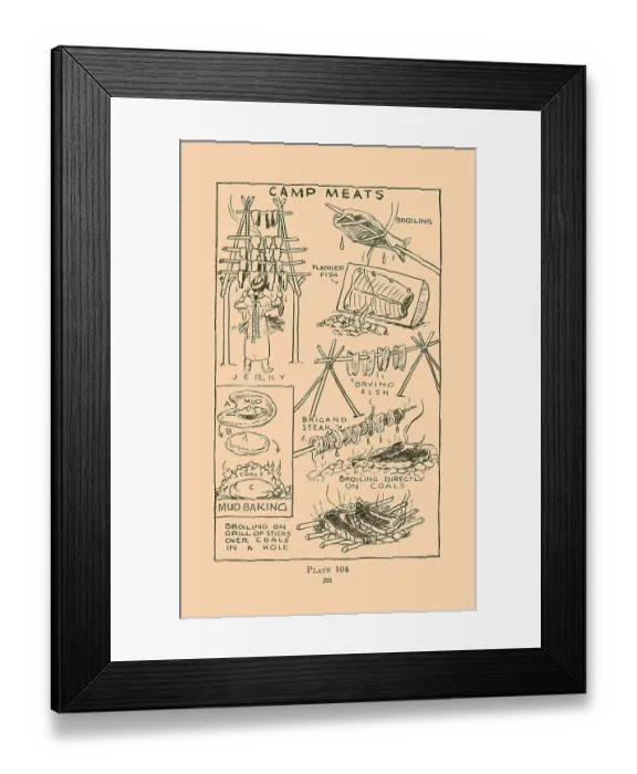 Framed Print : Camp Meats Framed Print : Camp Meats