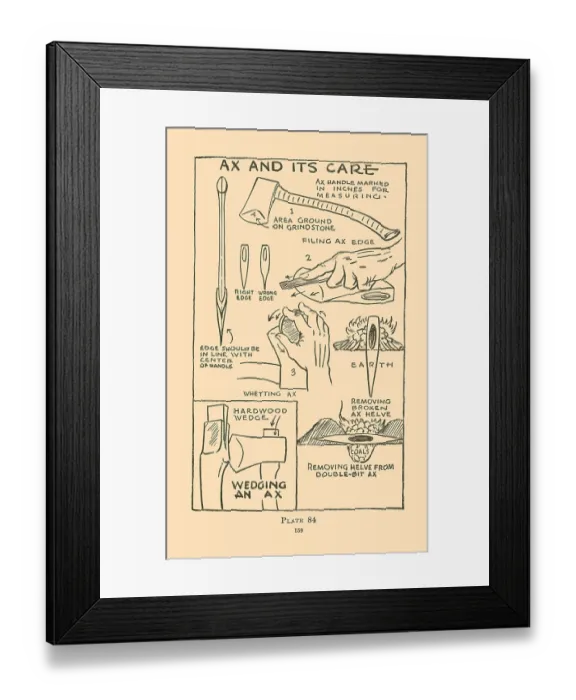 Framed Print : Ax and Its Care Framed Print : Ax and Its Care