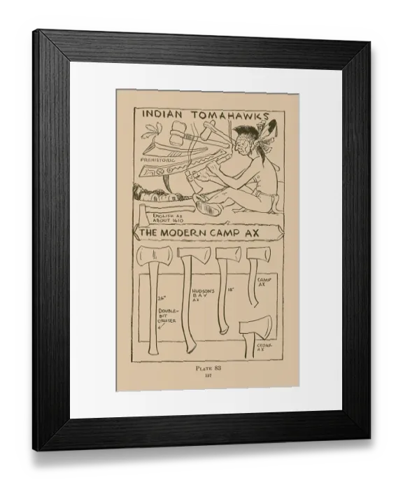 Framed Print : Indian Tomahawks Framed Print : Indian Tomahawks