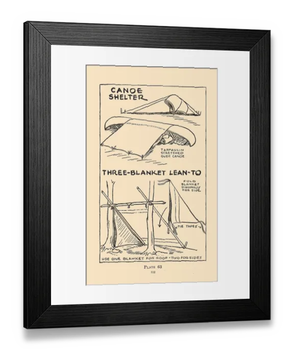 Framed Print : Canoe Shelter Framed Print : Canoe Shelter