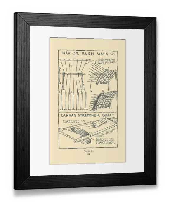 Framed Print : Hay or Rush Mats Framed Print : Hay or Rush Mats