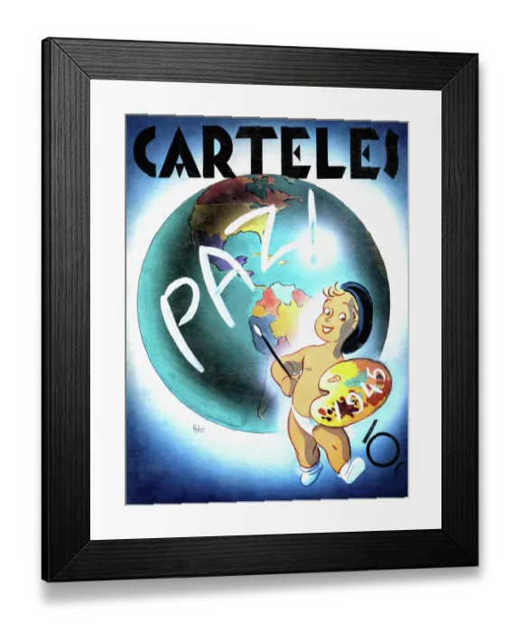 Framed Print : Carteles: Paz! 1945 Framed Print : Carteles: Paz! 1945