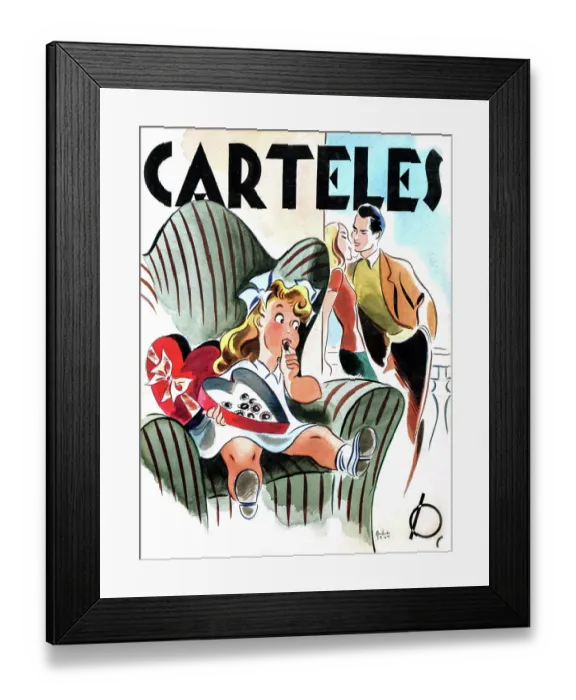 Framed Print : Carteles: Missing Chocolates Framed Print : Carteles: Missing Chocolates