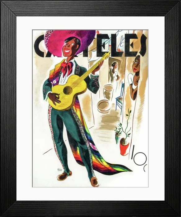 Framed Print : Carteles: The Troubador Framed Print : Carteles: The Troubador