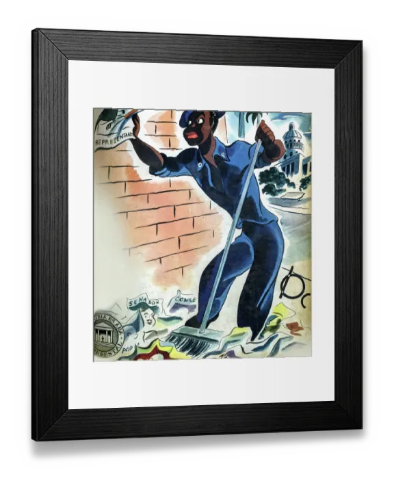 Framed Print : Sweeping the Elections Framed Print : Sweeping the Elections
