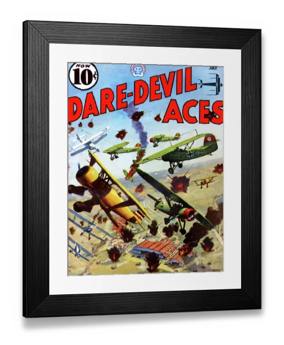 Framed Print : Brits Battle Germans Above an airfield Framed Print : Brits Battle Germans Above an airfield