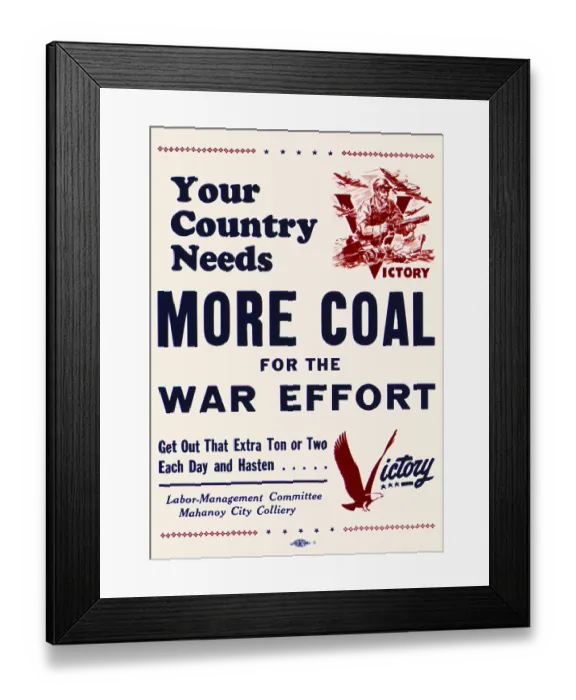 Framed Print : Your country needs more coal