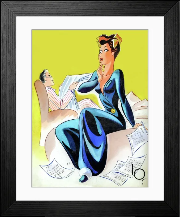 Framed Print : The Debtor Framed Print : The Debtor