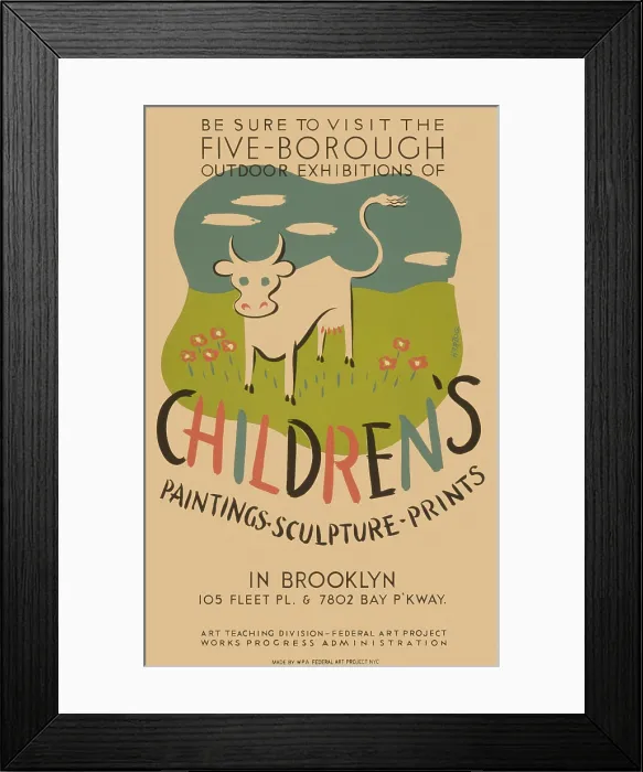 Framed Print : Children's Paintings, sculpture, prints
