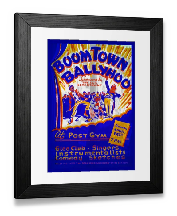 Framed Print : Boom Town Ballyhoo Framed Print : Boom Town Ballyhoo