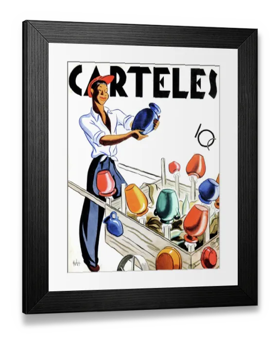 Framed Print : Carteles: Pottery Vending Framed Print : Carteles: Pottery Vending