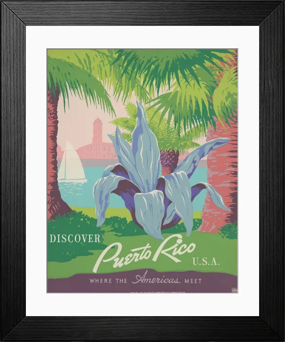 Framed Print : Discover Puerto Rico U.S.A Framed Print : Discover Puerto Rico U.S.A