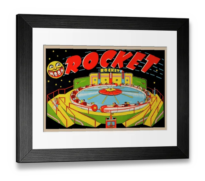 Framed Print : Moon Rocket Framed Print : Moon Rocket