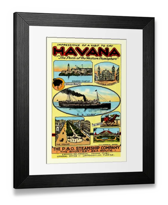 Framed Print : Impressions of a Visit to Gay Havana Framed Print : Impressions of a Visit to Gay Havana