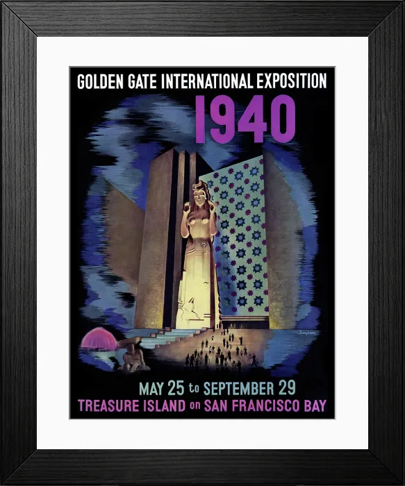Framed Print : Golden Gate International Exposition 1940 Framed Print : Golden Gate International Exposition 1940