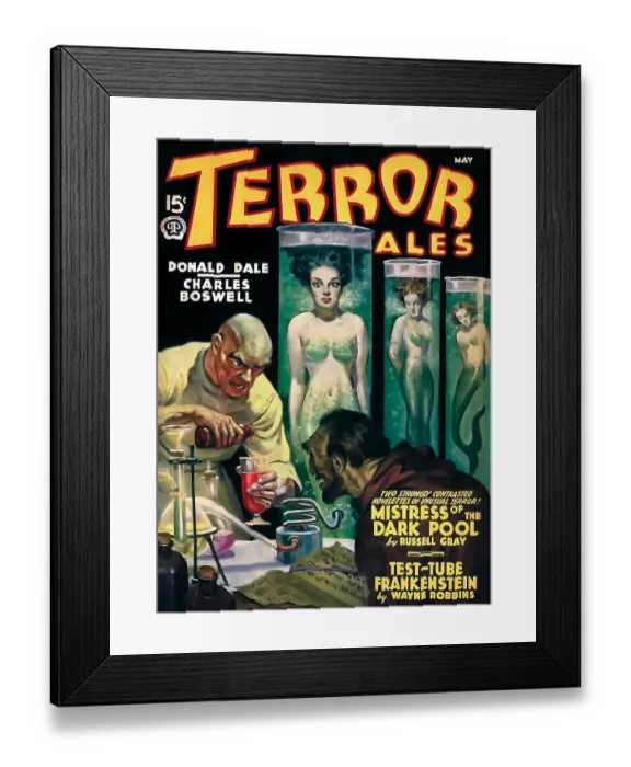 Framed Print : Test Tube Frankenstein Framed Print : Test Tube Frankenstein