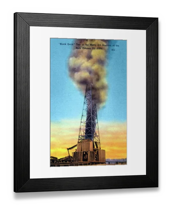 Framed Print : Black Gold in Odessa Framed Print : Black Gold in Odessa