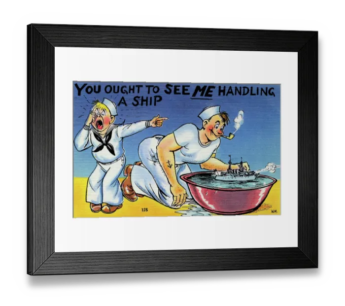 Framed Print : Handling a Ship Framed Print : Handling a Ship