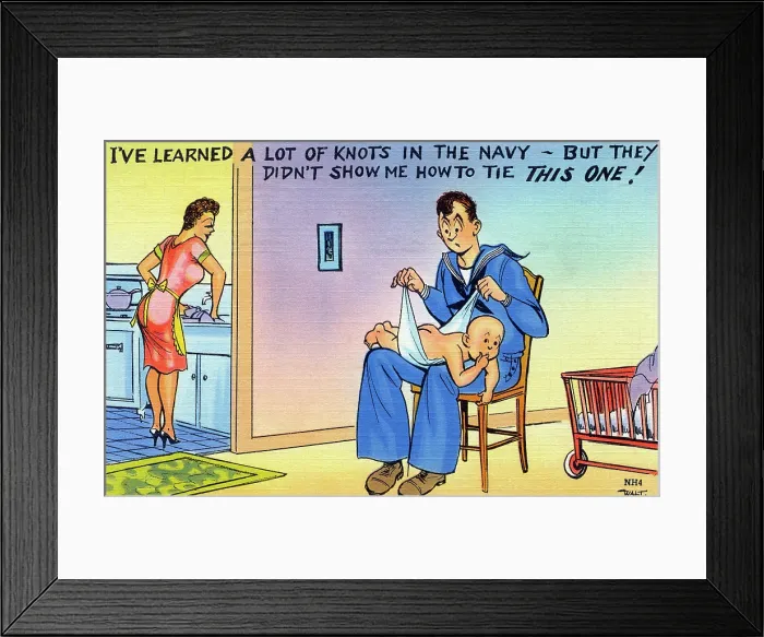 Framed Print : Lots of Knots in the Navy Framed Print : Lots of Knots in the Navy