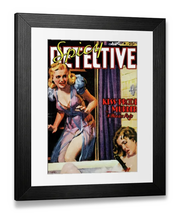 Framed Print : Kiss-Proof Murder Framed Print : Kiss-Proof Murder