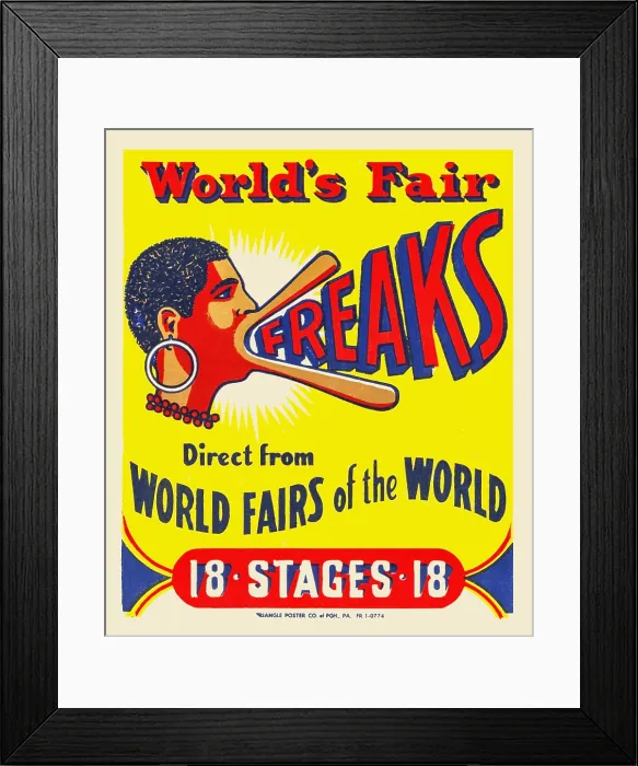 Framed Print : World's Fair Freaks Framed Print : World's Fair Freaks
