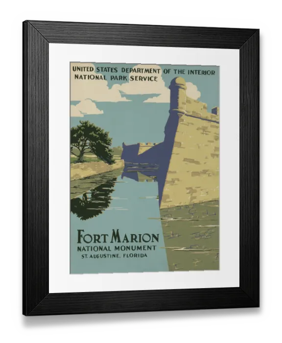 Framed Print : Fort Marion National Monument