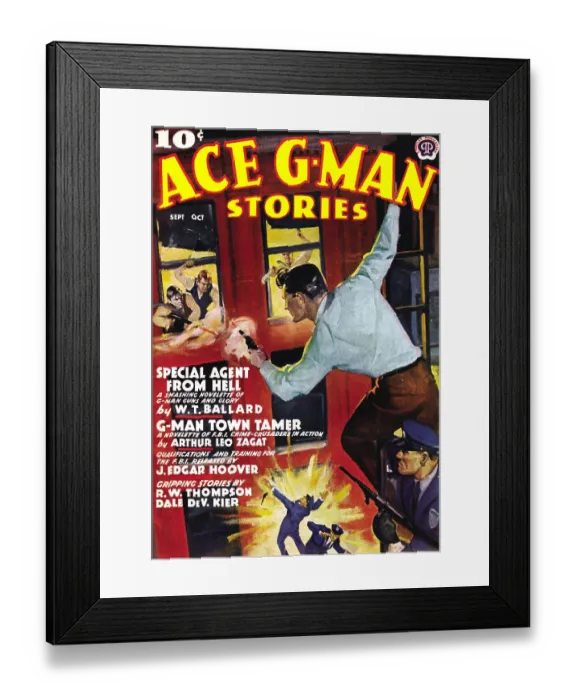 Framed Print : Special Agent from Hell Framed Print : Special Agent from Hell