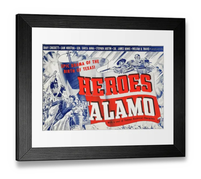 Framed Print : Heroes of the Alamo Framed Print : Heroes of the Alamo