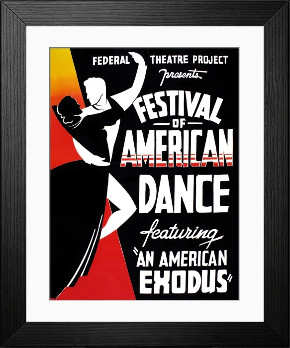 Framed Print : Festival of American Dance