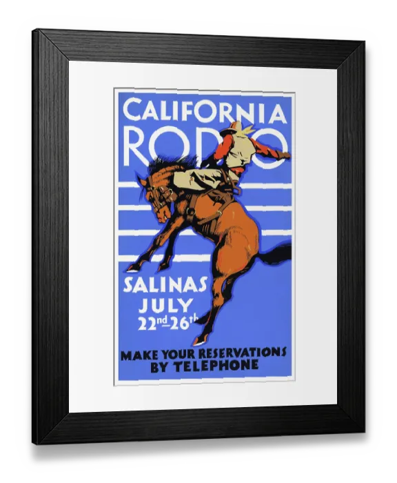 Framed Print : California Rodeo, Salinas, July 22-26 Framed Print : California Rodeo, Salinas, July 22-26
